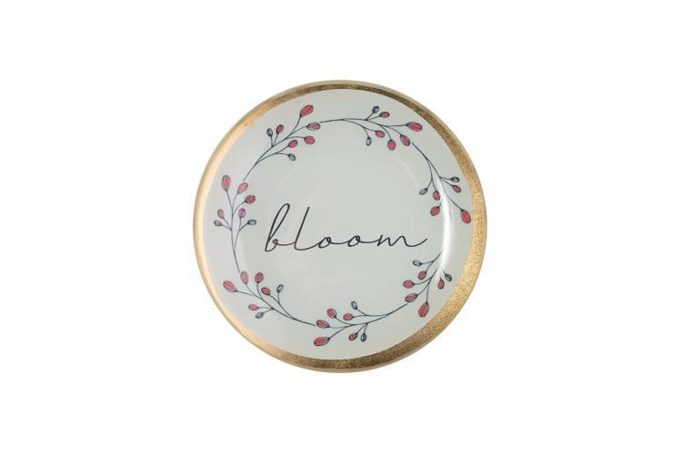 Love Plates, Glasteller, Bloom, rund, weiß, 1053903001
