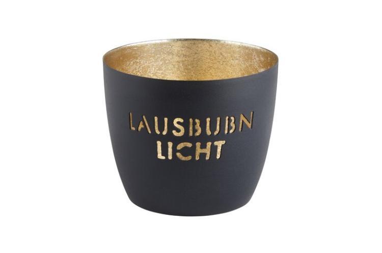 Madras Windlicht M Lausbubn Licht nachtblau/Gold, 1100804009