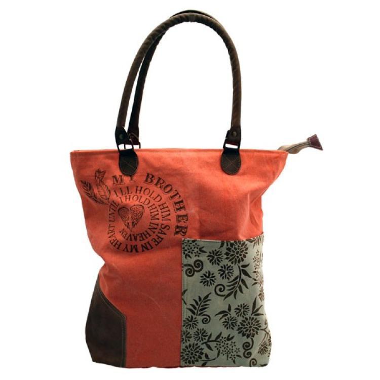 Gall & Zick Handtasche mit Leder, orange VA-1519