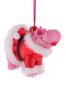 Hänger Weihnachts-Nilpferd pink 12139