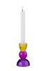 Sari, Kristallglas Kerzenhalter 11 cm Kugel orange/pink/lila, 1093601013