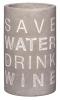 PET Vino Beton Flaschenkühler 'Save Water drink Wine, 10404