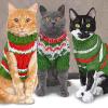 Servietten Sweater Cats Katzen im Pullover,  33x33,  333001426