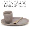 Mea Living Stoneware Kaffee Set L sand, STO-SETL-004