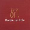 DINING Servietten 'Backen ist Liebe' 33x33 cm, 90271
