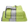 Handtuch Colour Blocking apfel, breiter Streifen, 50x100cm