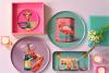 Love Tray Dekotablett rund M, Weinflaschen