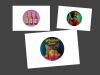 Love Trays, Dekotablett S, rund, div. Designs