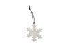 Ornament Snowflake 3, weiss OR125020