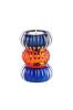 Sari Teelichthalter 11,5 cm dunkelblau/orange/blau, 1093901009