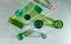 Gift Company Dioptrics, Kristallglas-Kerzenhalter S, grün, 1120803008
