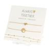 Armband-2er-Set Always Together, 14 Karat vergoldet