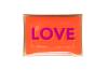 Gift Company Love Plates, Glasteller M, Love, Goldrand, orange, 1088204011