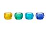 Palisades, Kristallglas, 4er Set, gelb/grün/blau/dkl.blau, 1054303009