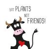 Servietten 'Eat Plants Not Friends' 33x33, 1334021