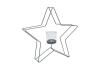 Teelichthalter Stern mit Votivglas XM60717Z