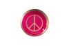 Gift Company Love Plates, Deko-Teller, PEACE, S, rund, neon pink , 1130203082
