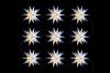 Mini-Sternenkette, 18 Zacker, weiß, 12cm, 7862