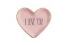 Gift Company Love Plates, Deko-Teller, Herz, I love you , rosa, 1124001012