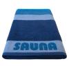 Mega-Saunatuch  Sauna Stripe blau, 100x200 cm