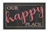 Gift Company Waschbare Fußmatte 'Our Happy Place' grau, 1022301004