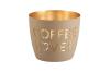 Gift Company Madras Windlicht M, Coffee lover, sandstone/gold, 1121704029